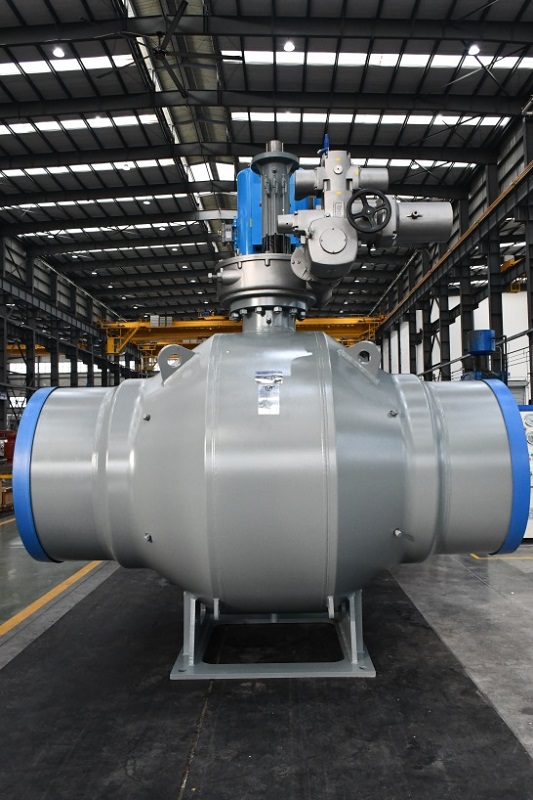 四川飛球DN1200大口徑全焊球閥整裝待發